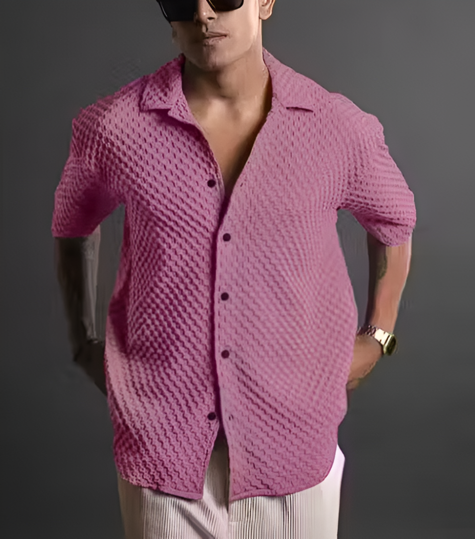 Premium Textured Casual Shirt – Men’s Fashion