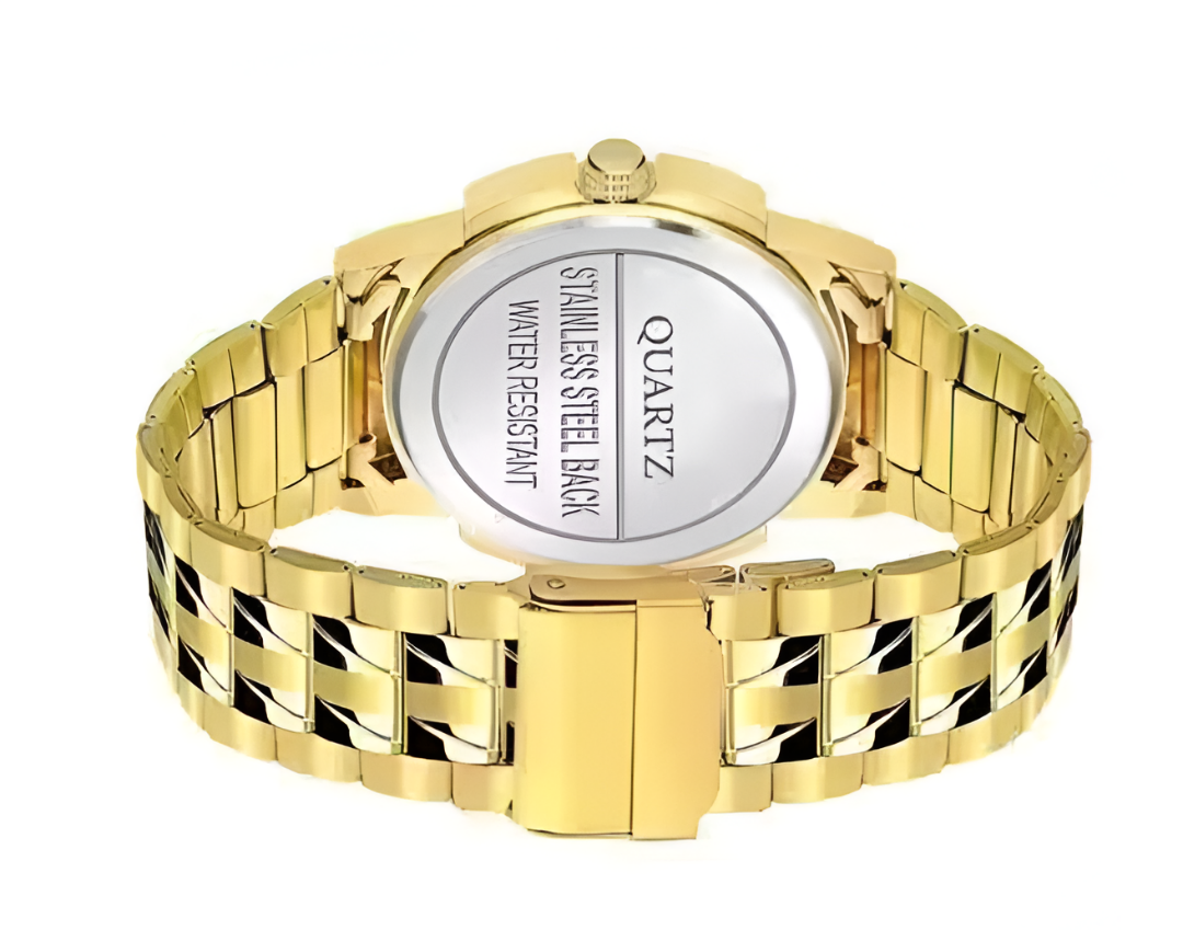 Luxury Gold Spencher Men's Analog Day-Date Watch