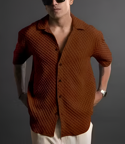 Premium Textured Casual Shirt – Men’s Fashion